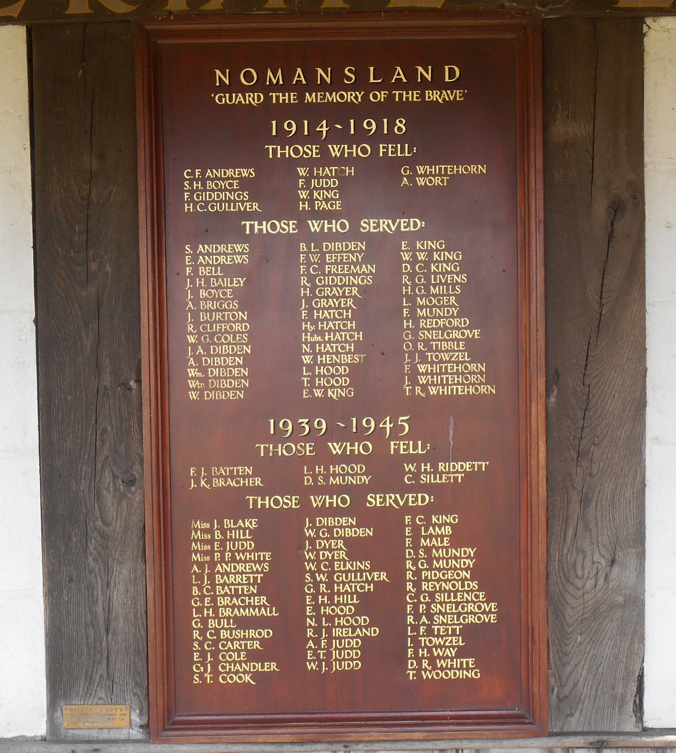 NOMANSLAND WELL OF SACRIFICE War Memorials Online
